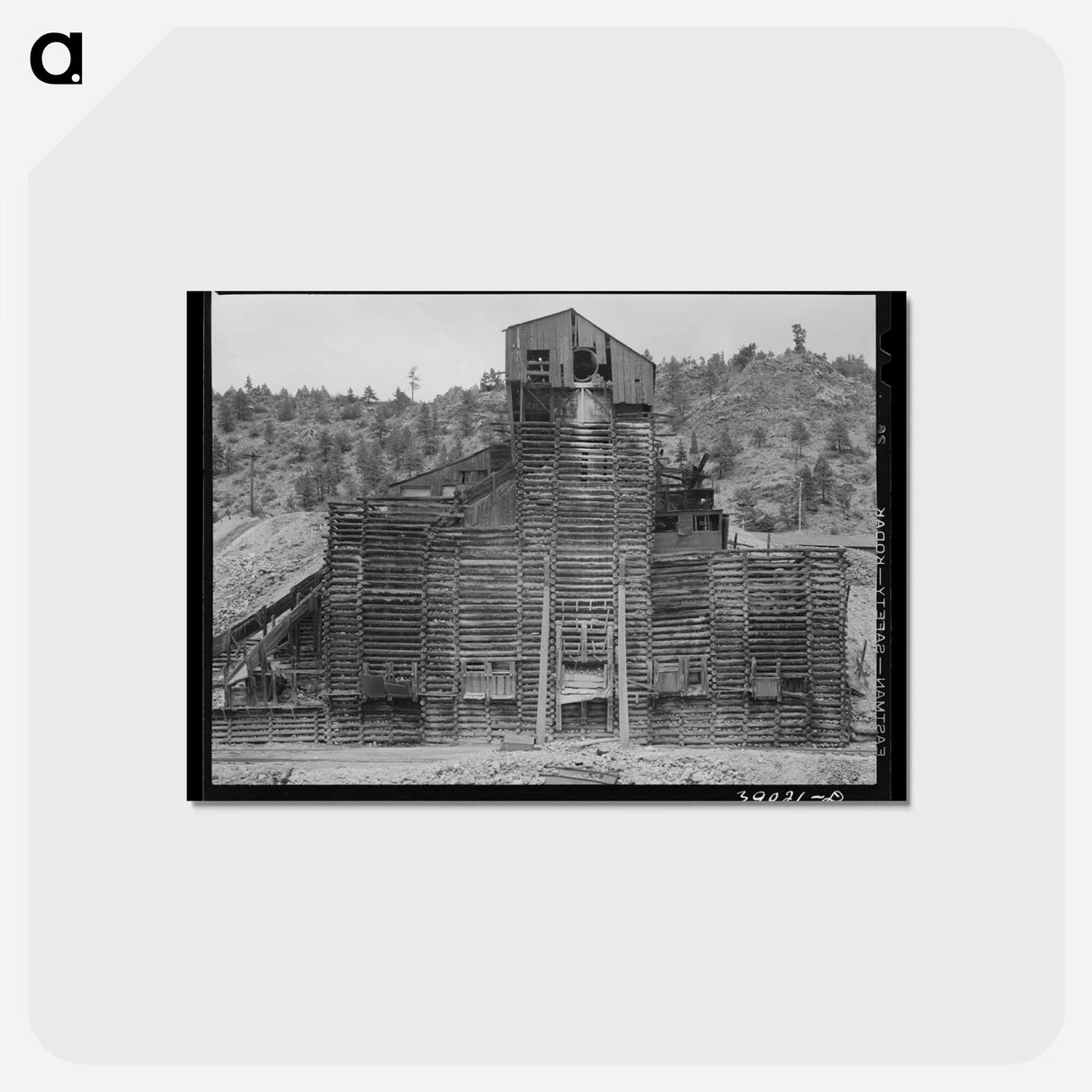 アートポストカード-Abandoned Gold Mill
 - ラッセル リー Postcard.