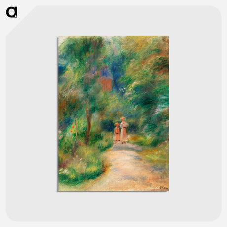 アートポストカード-Two Figures on a Path
 - バーンズ・コレクション Postcard.