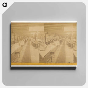 アートパネル-Steamer "America" Saloon
 - エドワード マイブリッジ Canvas.