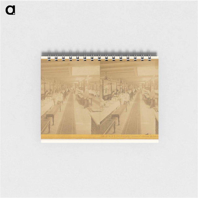 アートメモ帳-Steamer "America" Saloon
 - エドワード マイブリッジ Memo.