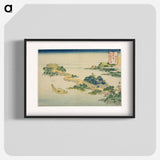 Hokusai's Evening Glow at Jungai - Katsushika Hokusai Poster.
