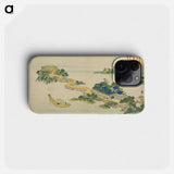 Hokusai's Evening Glow at Jungai - Katsushika Hokusai Phone Case.