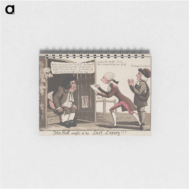 アートメモ帳-John Bull Caught at his last Luxury
 - イェール大学アートギャラリー Memo.
