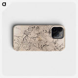 Samurai Album of Sketches by Katsushika Hokusai and His Disciples - 葛飾 北斎 Phone Case.