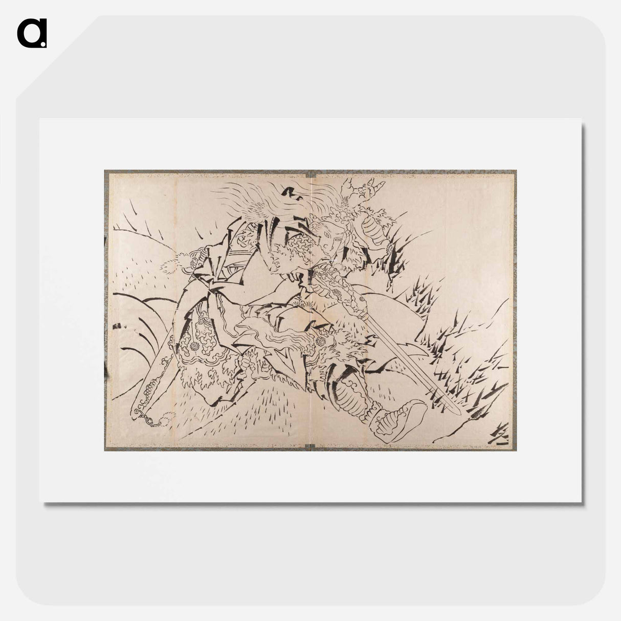 Samurai Album of Sketches by Katsushika Hokusai and His Disciples - 葛飾 北斎 Poster.