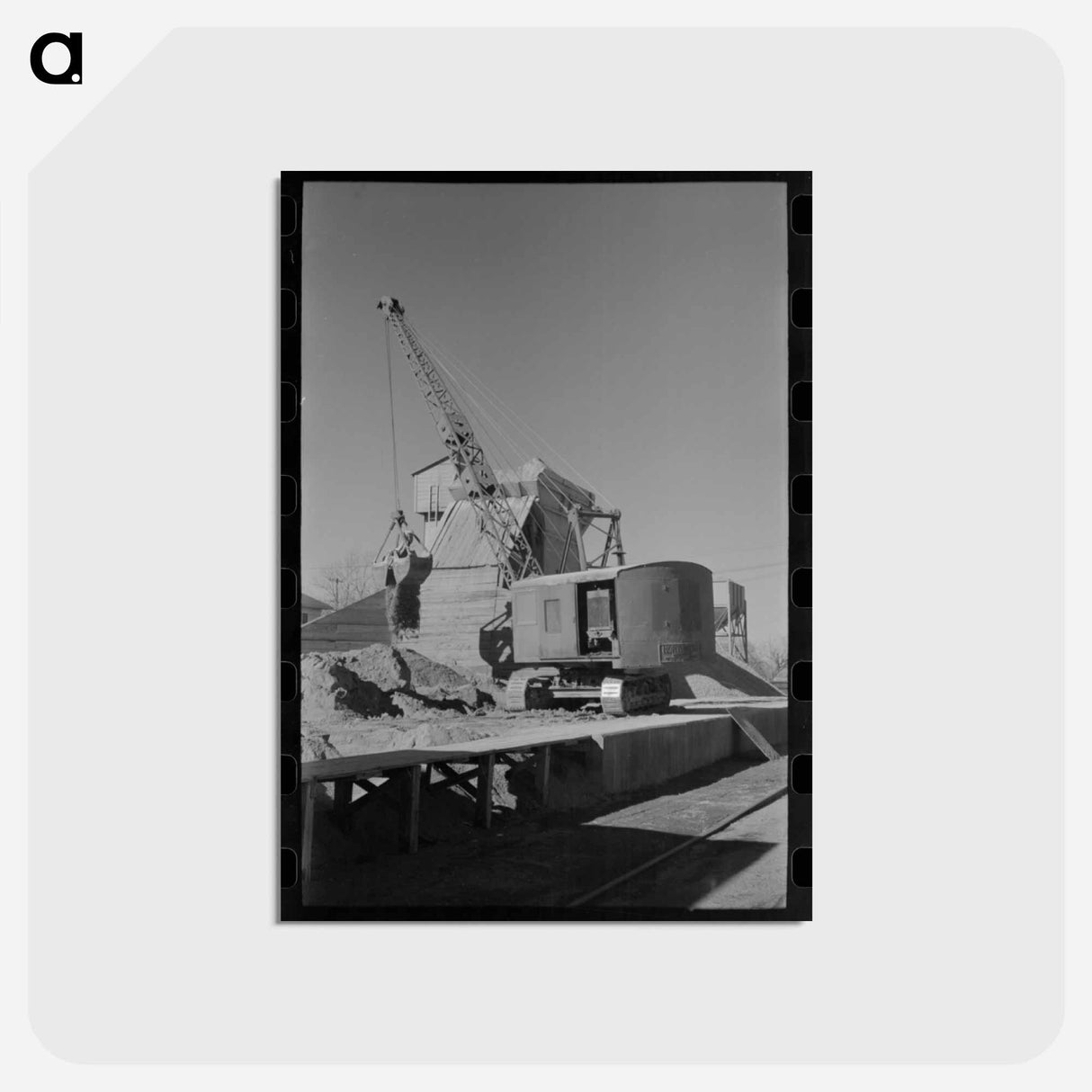 アートポストカード-Concrete Mixing Plant, Oklahoma City
 - ラッセル リー Postcard.