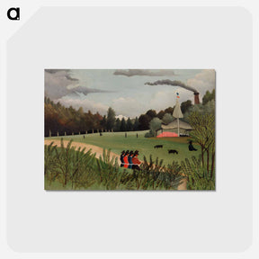 アートポストカード-Landscape and Four Young Girls
 - バーンズ・コレクション Postcard.