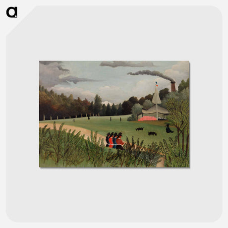 アートポストカード-Landscape and Four Young Girls
 - バーンズ・コレクション Postcard.