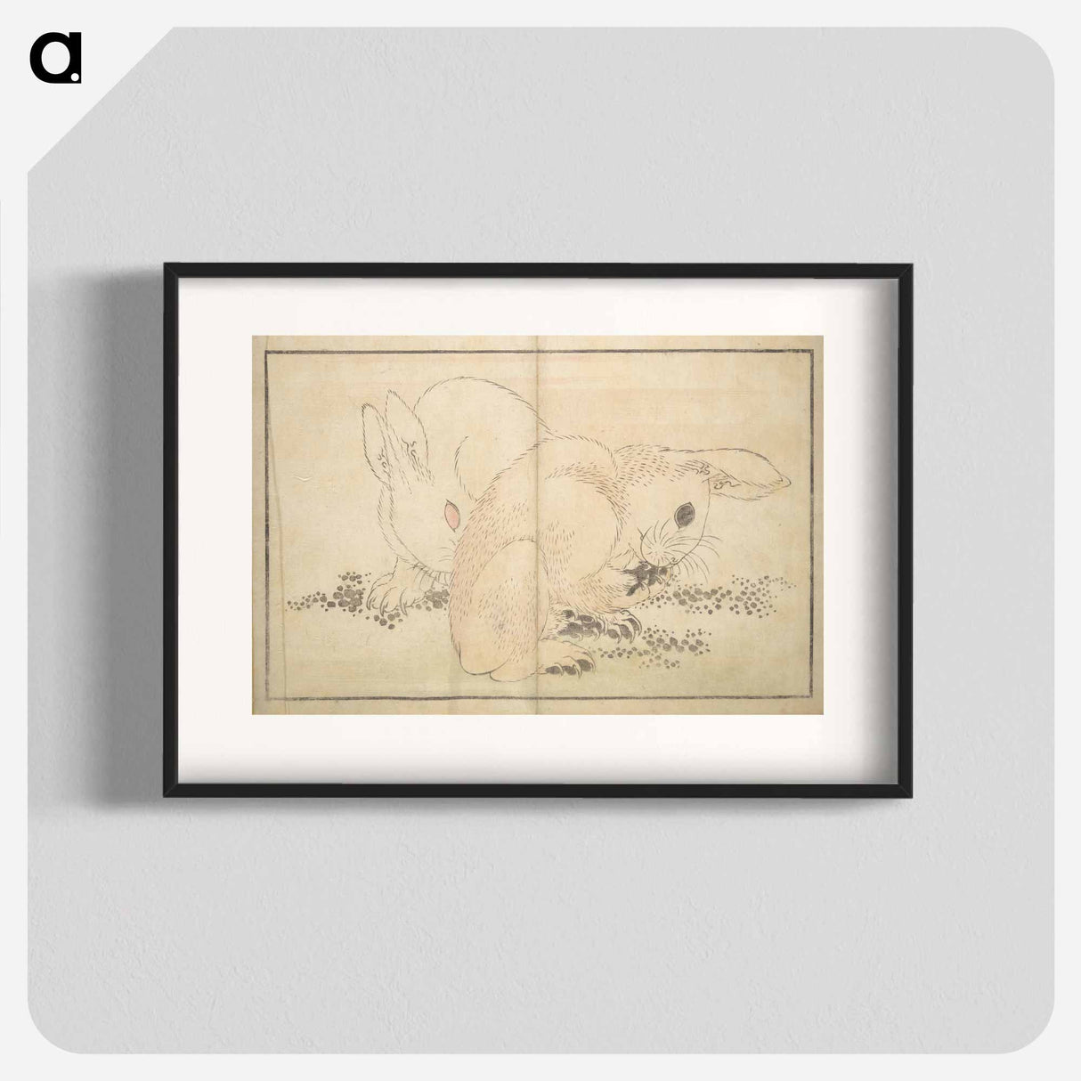 A Realistic Sketchbook by Hokusai - Katsushika Hokusai Poster.