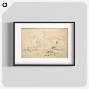 アートポスター-A Realistic Sketchbook by Hokusai - 葛飾 北斎 Poster.
