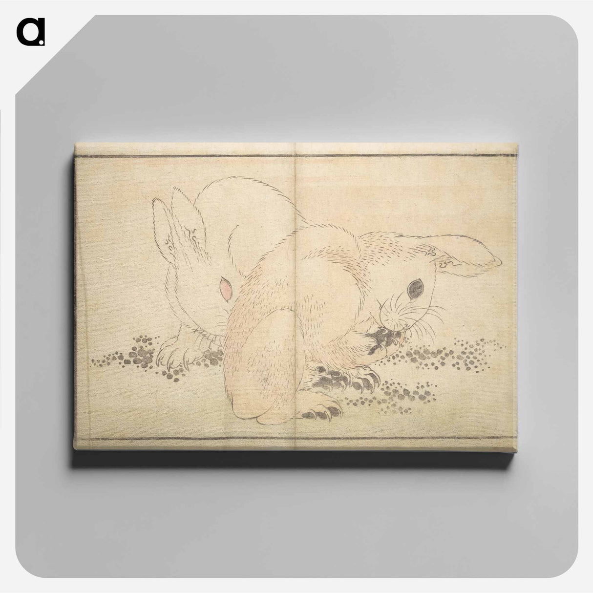A Realistic Sketchbook by Hokusai - Katsushika Hokusai Canvas.