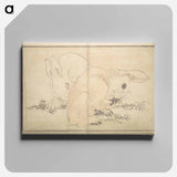 A Realistic Sketchbook by Hokusai - Katsushika Hokusai Canvas.