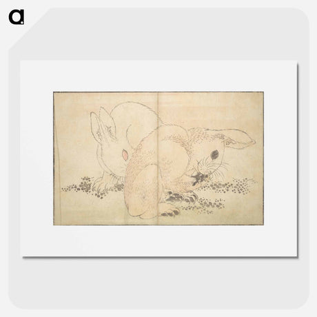 アートポスター-A Realistic Sketchbook by Hokusai - 葛飾 北斎 Poster.