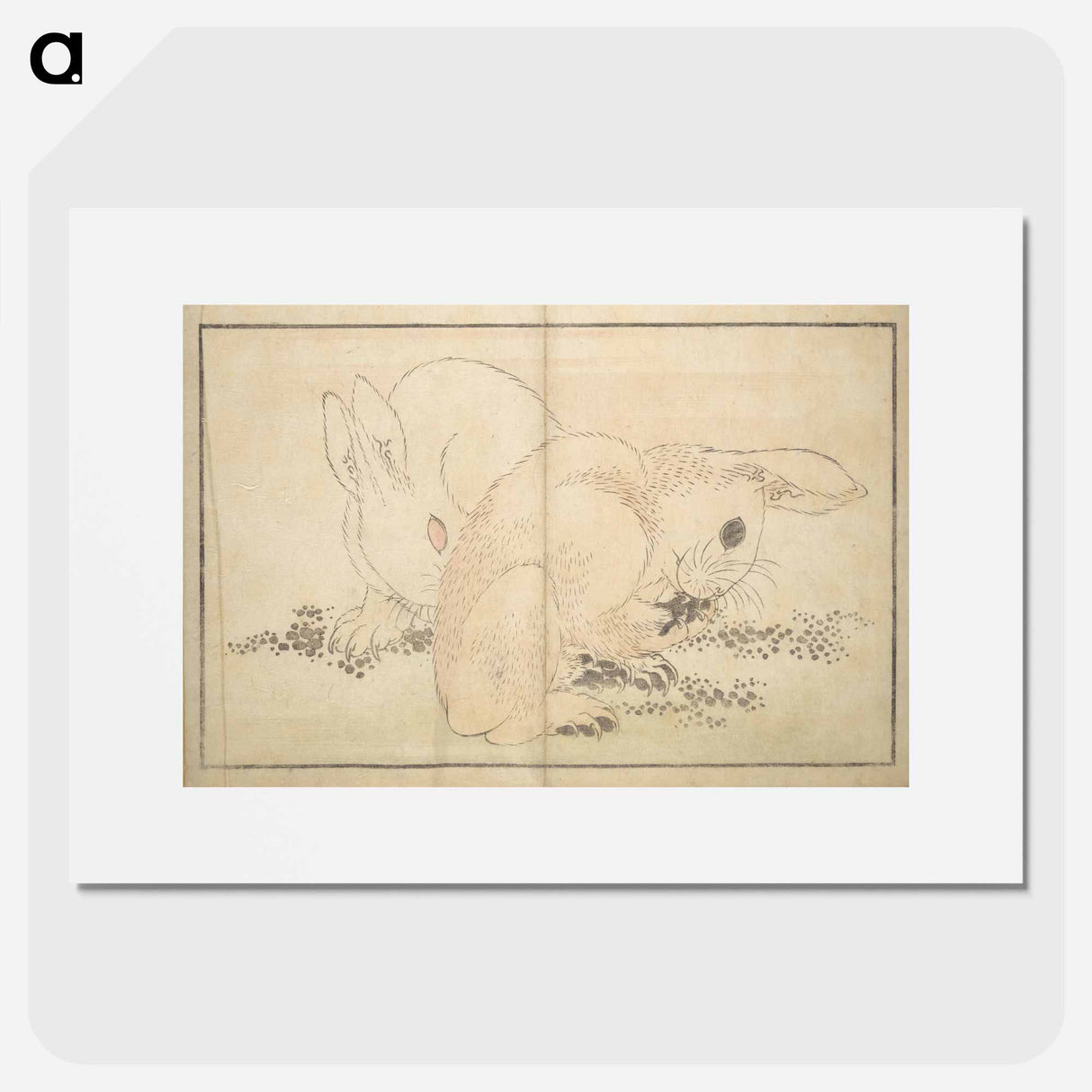 A Realistic Sketchbook by Hokusai - Katsushika Hokusai Poster.