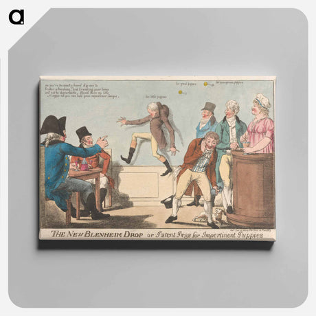 アートパネル-The New Blenheim Drop or Patent Pegs for Impertinent Puppies
 - イェール大学アートギャラリー Canvas.