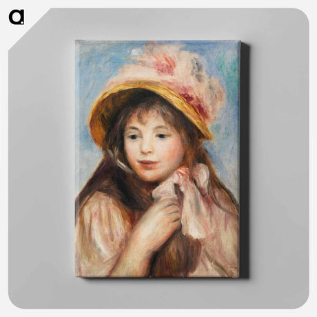 アートパネル-Girl with Pink Bonnet
 - バーンズ・コレクション Canvas.