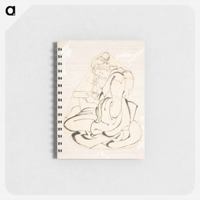 アートメモ帳-Woman Writing a Letter - 葛飾 北斎 Memo.