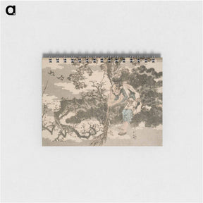 アートメモ帳-Hokusai's sweeping among pine trees - 葛飾 北斎 Memo.