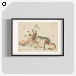 アートポスター-Hokusai's Young Woman - 葛飾 北斎 Poster.