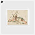 アートポストカード-Hokusai's Young Woman - 葛飾 北斎 Postcard.