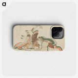 Hokusai's Young Woman - Katsushika Hokusai Phone Case.