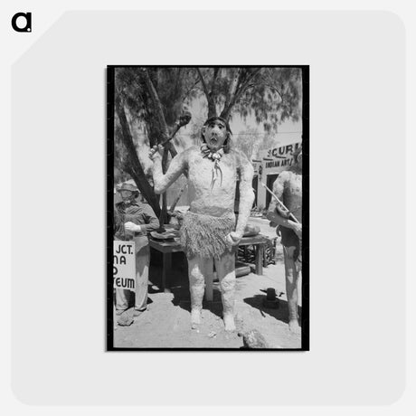 アートポストカード-Apache Junction Figures
 - ラッセル リー Postcard.
