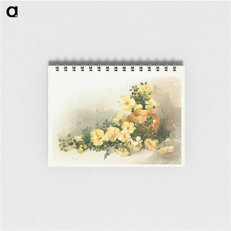 アートメモ帳-Yellow Roses in a Vase
 - ボストン公共図書館 Memo.
