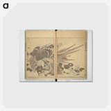 アートポストカード-Hokusai's One Hundred Views of Mount Fuji - 葛飾 北斎 Postcard.