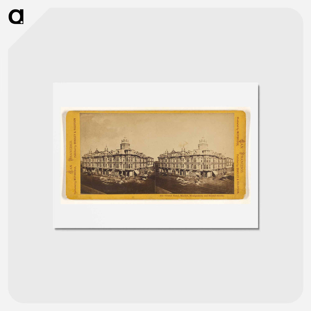 アートポストカード-Grand Hotel, Market, Montgomery and Second Streets
 - エドワード マイブリッジ Postcard.