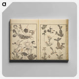 Random sketches by Hokusai volumes 1 to 11 - Katsushika Hokusai Canvas.