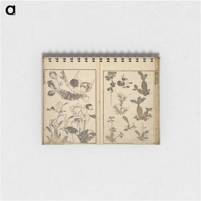 アートメモ帳-Random sketches by Hokusai volumes 1 to 11 - 葛飾 北斎 Memo.