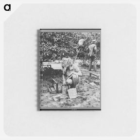 アートメモ帳-Young cherry picker, near Millville, New Jersey - ドロテア ラング Memo.
