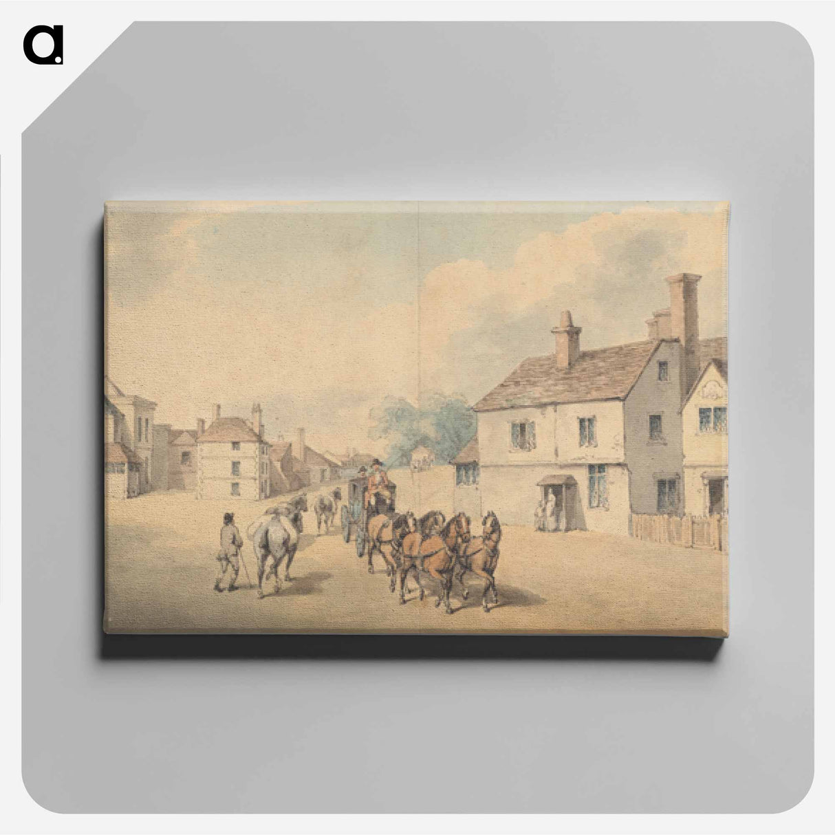 アートパネル-A Coach and Four Passing Through Chippenham, Wiltshire
 - イェール大学アートギャラリー Canvas.