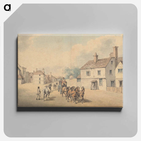 アートパネル-A Coach and Four Passing Through Chippenham, Wiltshire
 - イェール大学アートギャラリー Canvas.