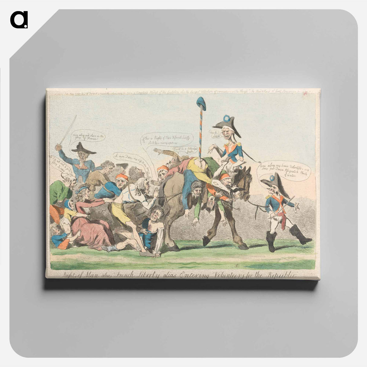 アートパネル-Rights of Man Alias French Liberty Alias Entering Volunteers for the Republic
 - イェール大学アートギャラリー Canvas.