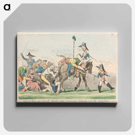 アートパネル-Rights of Man Alias French Liberty Alias Entering Volunteers for the Republic
 - イェール大学アートギャラリー Canvas.
