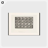 アートポストカード-Running Bactrian Camel
 - エドワード マイブリッジ Postcard.