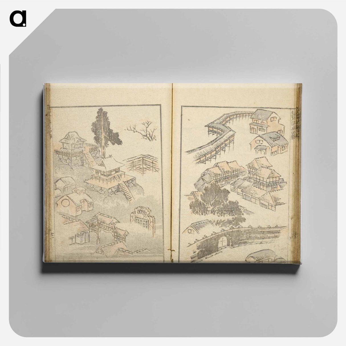 Random sketches by Hokusai volumes 1 to 11 - Katsushika Hokusai Canvas.
