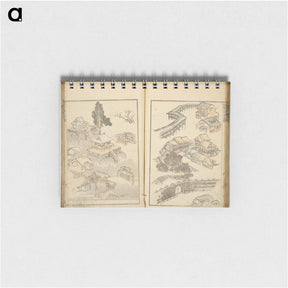アートメモ帳-Random sketches by Hokusai volumes 1 to 11 - 葛飾 北斎 Memo.