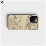 Random sketches by Hokusai volumes 1 to 11 - 葛飾 北斎 Phone Case.