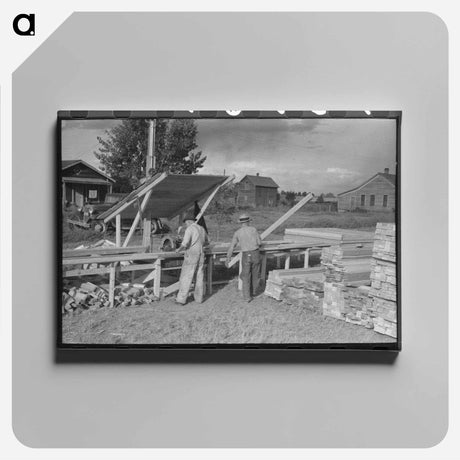 アートパネル-Oil Storage Tanks, Kilgore
 - ラッセル リー Canvas.