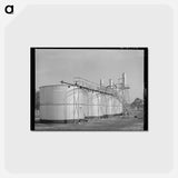 アートポストカード-Oil Storage Tanks, Kilgore
 - ラッセル リー Postcard.