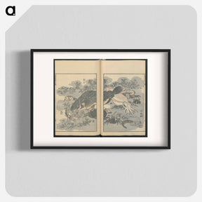 アートポスター-Hokusai's transmitting the spirit - 葛飾 北斎 Poster.
