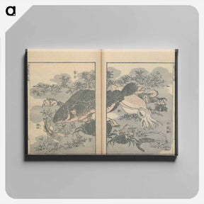 アートパネル-Hokusai's transmitting the spirit - 葛飾 北斎 Canvas.