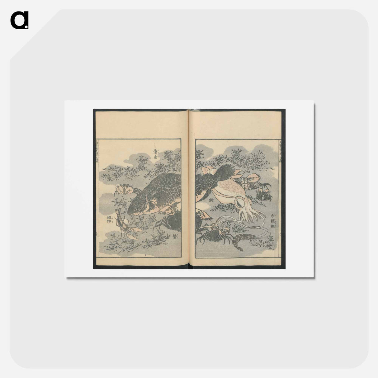 アートポストカード-Hokusai's transmitting the spirit - 葛飾 北斎 Postcard.