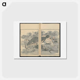 アートポストカード-Hokusai's transmitting the spirit - 葛飾 北斎 Postcard.