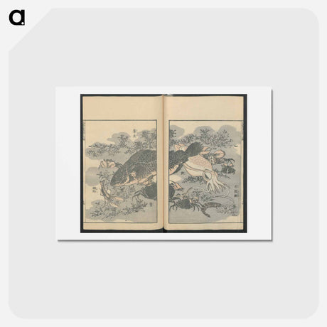 アートポストカード-Hokusai's transmitting the spirit - 葛飾 北斎 Postcard.