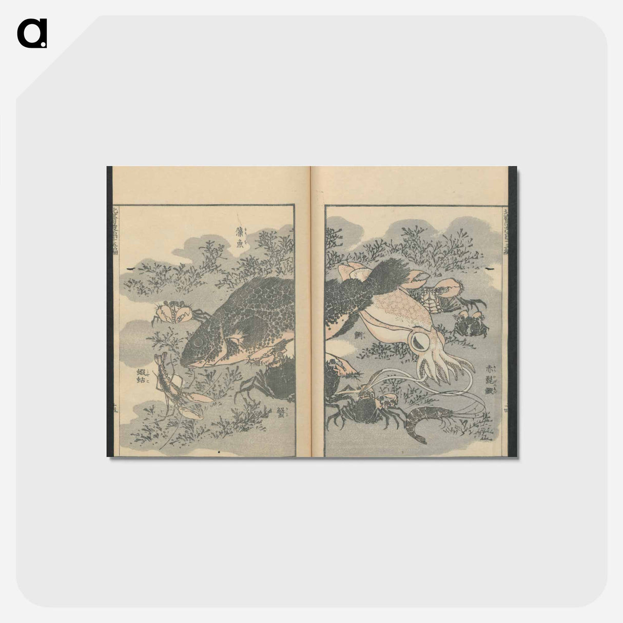 アートポストカード-Hokusai's transmitting the spirit - 葛飾 北斎 Postcard.