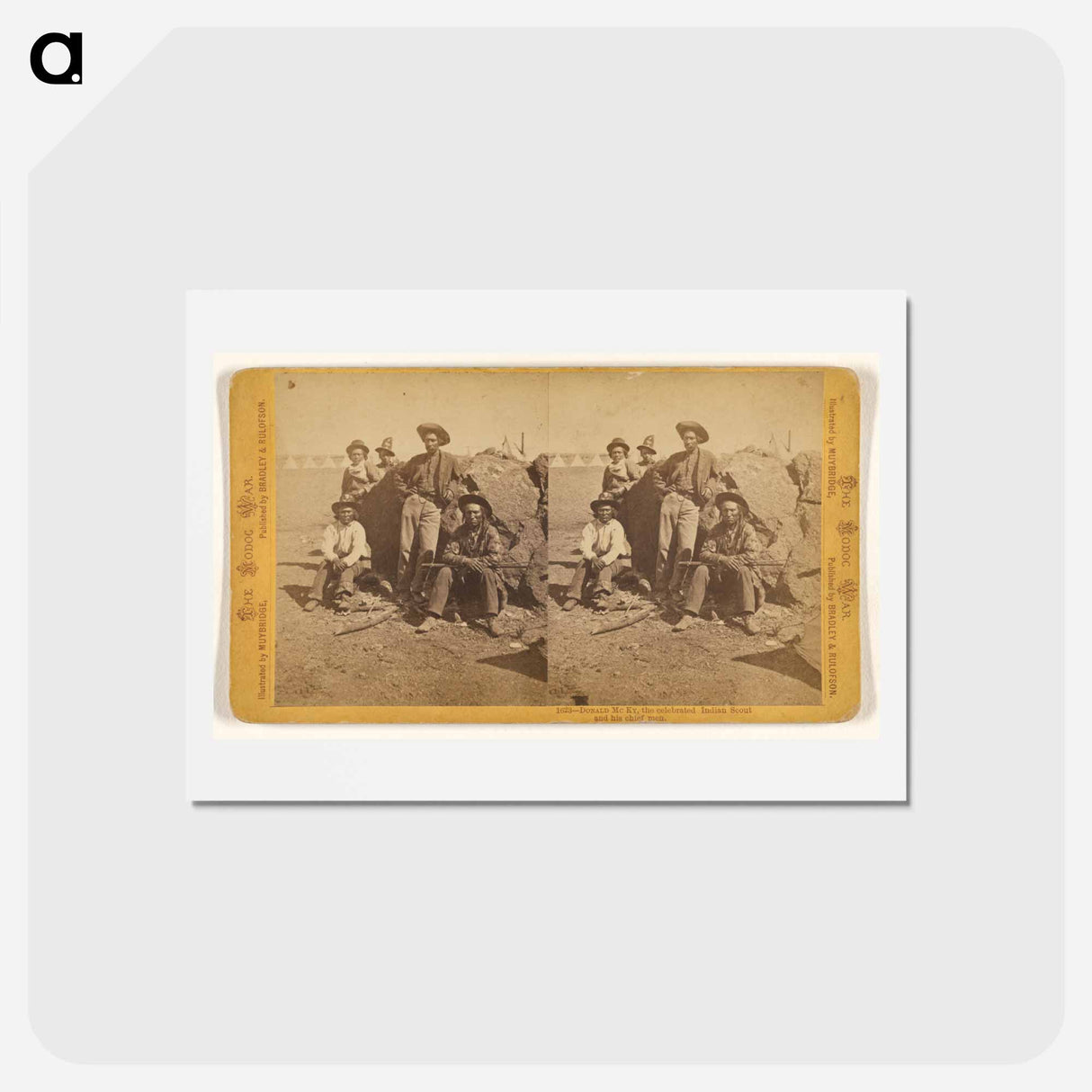 アートポストカード-Donald McKy and His Chief Men
 - エドワード マイブリッジ Postcard.