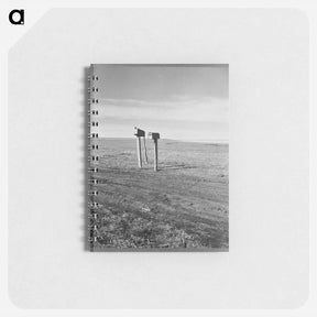 アートメモ帳-The rolling lands used for grazing near Mills, New Mexico - ドロテア ラング Memo.